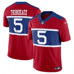 New York Giants 5 Kayvon Thibodeaux Century Red Alternate Vapor F U S E Limited Stitched Football Jersey