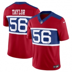 New York Giants 56 Lawrence Taylor Century Red Alternate Vapor F U S E Limited Stitched Football Jersey