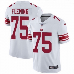 New York Giants 75 Cameron Fleming White Stitched NFL Vapor Untouchable Limited Jersey