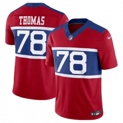 New York Giants 78 Andrew Thomas Century Red Alternate Vapor F U S E Limited Stitched Football Jersey