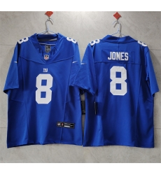 New York Giants 8 Daniel Jones Blue 2023 F U S E Vapor Untouchable Limited Stitched Jersey New York Giants 8 Daniel Jones Blue 2023 F U S E Vapor Untouchable Limited Stitched Jersey