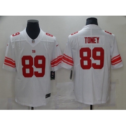 New York Giants 89 Toney White Vapor Untouchable Limited 2021 NFL Jersey