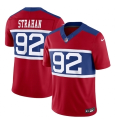 New York Giants 92 Michael Strahan Century Red Alternate Vapor F U S E Limited Stitched Football Jersey