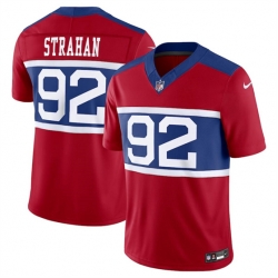 New York Giants 92 Michael Strahan Century Red Alternate Vapor F U S E Limited Stitched Football Jersey