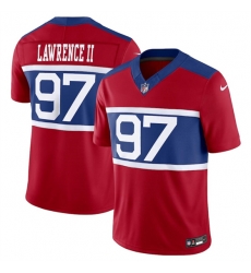 New York Giants 97 Dexter Lawrence II Century Red Alternate Vapor F U S E Limited Stitched Football Jersey