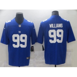 New York Giants 99 Williams Blue Vapor Untouchable Limited 2021 NFL Jersey