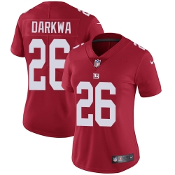 Women's New York Giants #26 Orleans Darkwa Red Alternate Stitched NFL Vapor Untouchable Limited Jersey