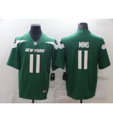 New York Jets 11 Denzel Mims Green Vapor Untouchable Limited Jersey