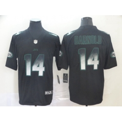 New York Jets 14 Sam Darnold Black Arch Smoke Vapor Untouchable Limited Jersey