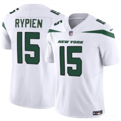 New York Jets 15 Brett Rypien 2023 F U S E White Vapor Untouchable Limited Stitched Jersey
