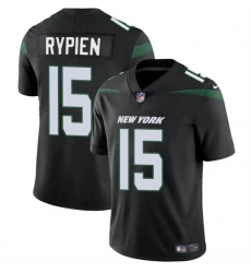 New York Jets 15 Brett Rypien Black Vapor Untouchable Limited Stitched Jersey