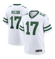 New York Jets 17 Garrett Wilson White Throwback Player Stitched Game Jersey New York Jets 17 Garrett Wilson White Throwback Player Stitched Game Jersey