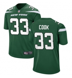 New York Jets 33 Dalvin Cook Green Stitched Game Jersey
