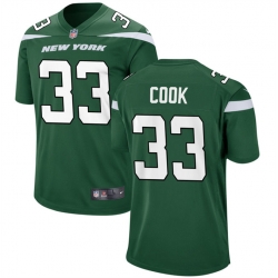 New York Jets 33 Dalvin Cook Green Stitched Game Jersey