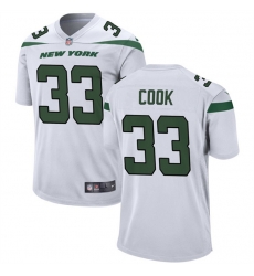 New York Jets 33 Dalvin Cook White Stitched Game Jersey New York Jets 33 Dalvin Cook White Stitched Game Jersey