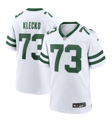 New York Jets 73 Joe Klecko White Throwback Player Stitched Game Jersey New York Jets 73 Joe Klecko White Throwback Player Stitched Game Jersey