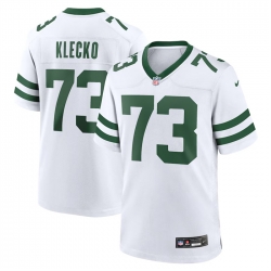 New York Jets 73 Joe Klecko White Throwback Player Stitched Game Jersey