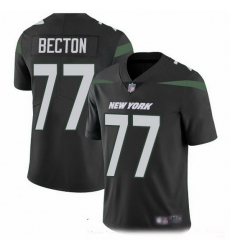 New York Jets 77 Mekhi Becton Black Alternate Stitched NFL Vapor Untouchable Limited Jersey New York Jets 77 Mekhi Becton Black Alternate Stitched NFL Vapor Untouchable Limited Jersey