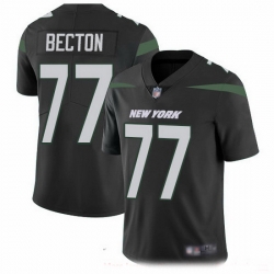 New York Jets 77 Mekhi Becton Black Alternate Stitched NFL Vapor Untouchable Limited Jersey