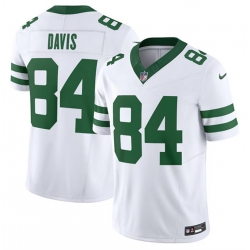 New York Jets 84 Corey Davis White 2023 F U S E Vapor Limited Throwback Stitched Football Jersey