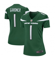 Women's New York Jets #1 Sauce Gardner Green Vapor Untouchable Limited Jersey