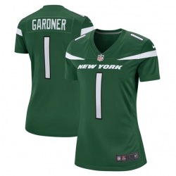 Women's New York Jets #1 Sauce Gardner Green Vapor Untouchable Limited Jersey