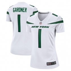 Women's New York Jets #1 Sauce Gardner White Vapor Untouchable Limited Jersey
