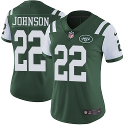 Women's New York Jets #22 Trumaine Johnson Green Team Color Stitched NFL Vapor Untouchable Limited Jersey