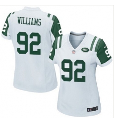 Women's New York Jets #62 Leonard Williams White Stitched NFL Game Jersey