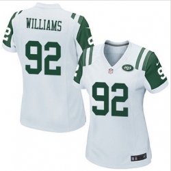 Women's New York Jets #62 Leonard Williams White Stitched NFL Game Jersey