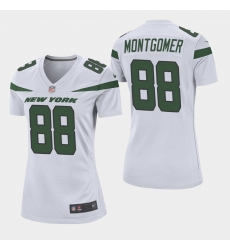 Women's New York Jets 88 Ty Montgomery White Vapor Untouchable Limited Jersey