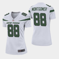 Women's New York Jets 88 Ty Montgomery White Vapor Untouchable Limited Jersey