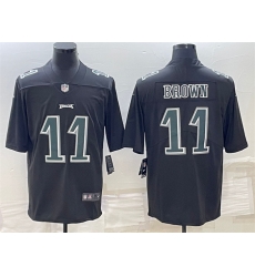 Philadelphia Eagles 11 A J Brown Black Green Vapor Untouchable Limited Stitched Jersey Philadelphia Eagles 11 A J Brown Black Green Vapor Untouchable Limited Stitched Jersey