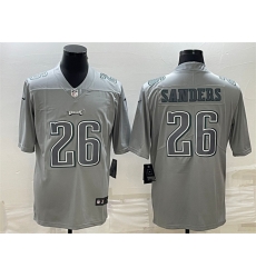 Philadelphia Eagles 26 Miles Sanders Gray Atmosphere Fashion Stitched Jersey