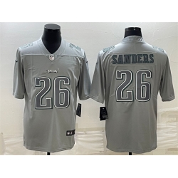 Philadelphia Eagles 26 Miles Sanders Gray Atmosphere Fashion Stitched Jersey