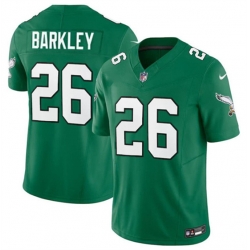 Philadelphia Eagles #26 Saquon Barkley Green 2023 F.U.S.E. Vapor Untouchable Limited Throwback Football Stitched Jersey