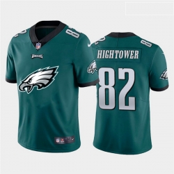 Philadelphia Eagles 82 John Hightower Green Team Big Logo Vapor Untouchable Limited Jersey
