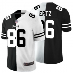 Philadelphia Eagles 86 Zach Ertz Black And White Split Vapor Untouchable Limited Jersey