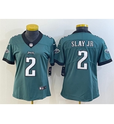Women's Philadelphia Eagles 2 Darius Slay Jr Green Vapor Untouchable Limited Stitched Football Jersey