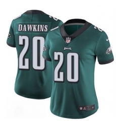 Women's Philadelphia Eagles 20 Brian Dawkins Green Vapor Untouchable Limited Stitched Football Jersey