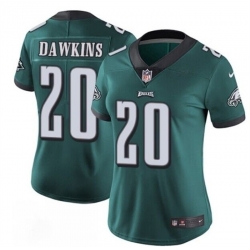 Women's Philadelphia Eagles 20 Brian Dawkins Green Vapor Untouchable Limited Stitched Football Jersey