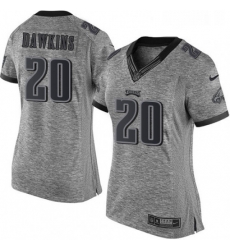 Women's Philadelphia Eagles 20 Brian Dawkins Limited Gray Gridiron NFL Jersey