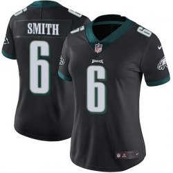 Women's Philadelphia Eagles 6 DeVonta Smith Black Alternate Stitched NFL Vapor Untouchable Limited Jersey