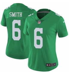 Women's Philadelphia Eagles 6 DeVonta Smith Green Stitched NFL Limited Rush Jersey