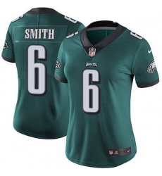 Women's Philadelphia Eagles 6 DeVonta Smith Green Team Color Stitched NFL Vapor Untouchable Limited Jersey