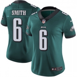Women's Philadelphia Eagles 6 DeVonta Smith Green Team Color Stitched NFL Vapor Untouchable Limited Jersey