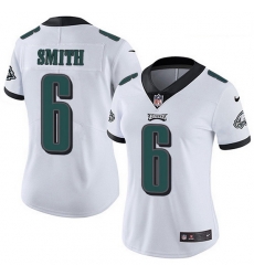 Women's Philadelphia Eagles 6 DeVonta Smith White Stitched NFL Vapor Untouchable Limited Jersey
