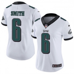 Women's Philadelphia Eagles 6 DeVonta Smith White Stitched NFL Vapor Untouchable Limited Jersey