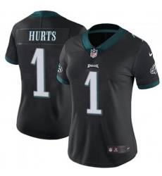 Women's Philadelphia Eagles Jalen Hurts 1 Limited Black Vapor Untouchable NFL Jersey