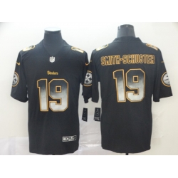 Pittsburgh Steelers 19 JuJu Smith Schuster Black Arch Smoke Vapor Untouchable Limited Jersey
